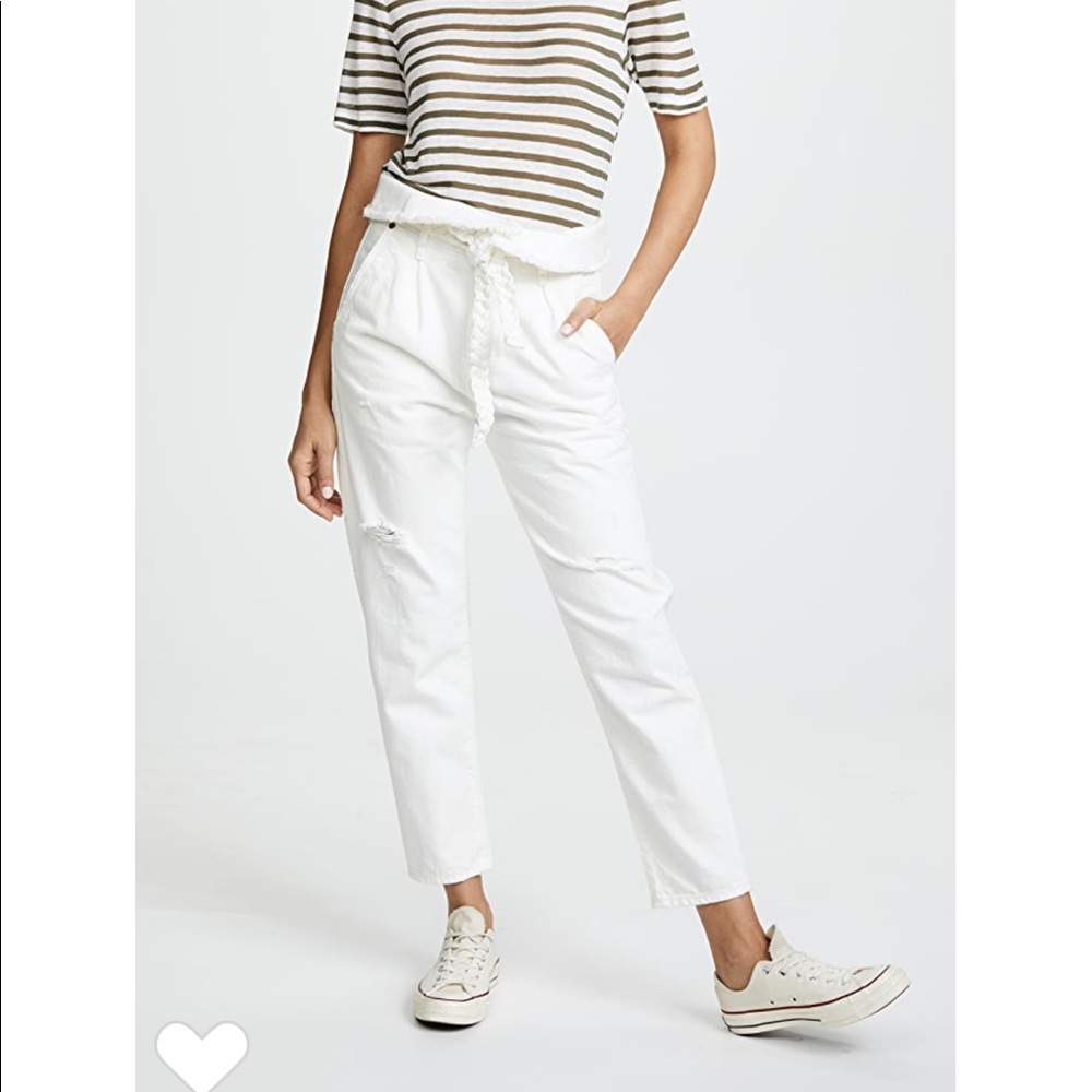 TORTOISE MORENIA PAPER BAG JEANS